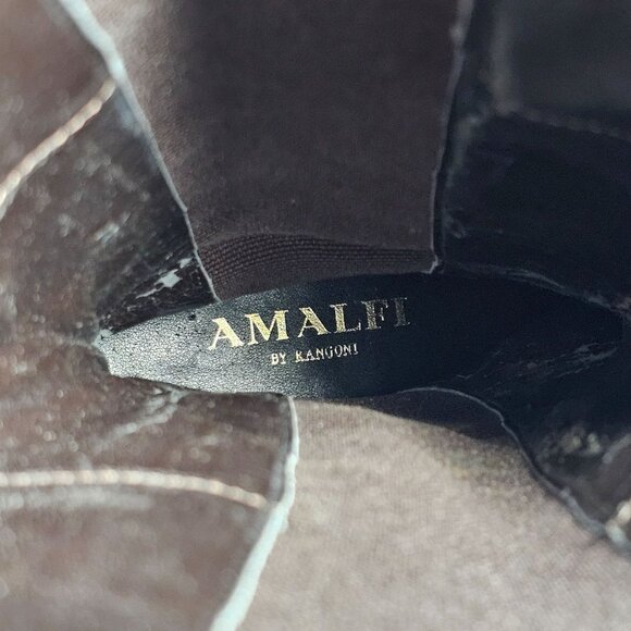 Amalfi‎ By Rangoni Womens Brown Suede Knee-High Boots 8.5M Made In Italy - Picture 15 of 16